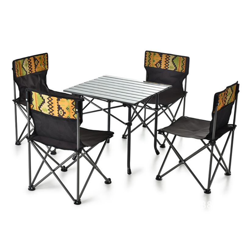 Camping Cooking Dining Set - # @Meja & Kursi Lipat Kayu