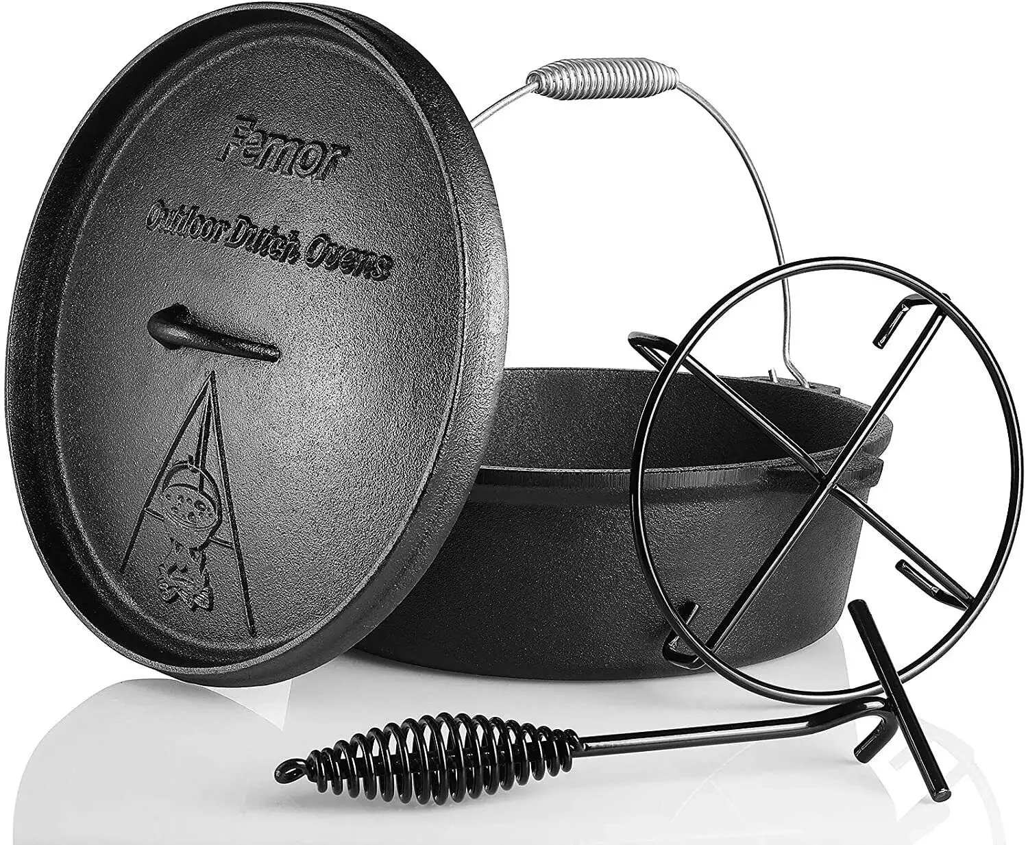 Camp Dutch Oven Cast - Femor Belanda Oven cor besi 5,8L
