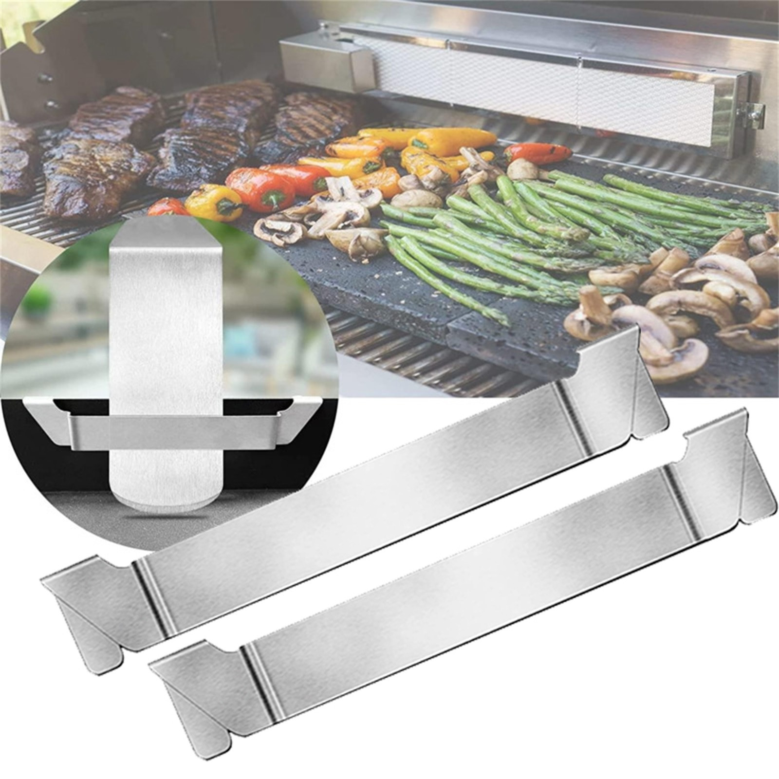 Camping Cooking Flat Top - Rak Penyangga Spatula Panggangan Baja, Alat
