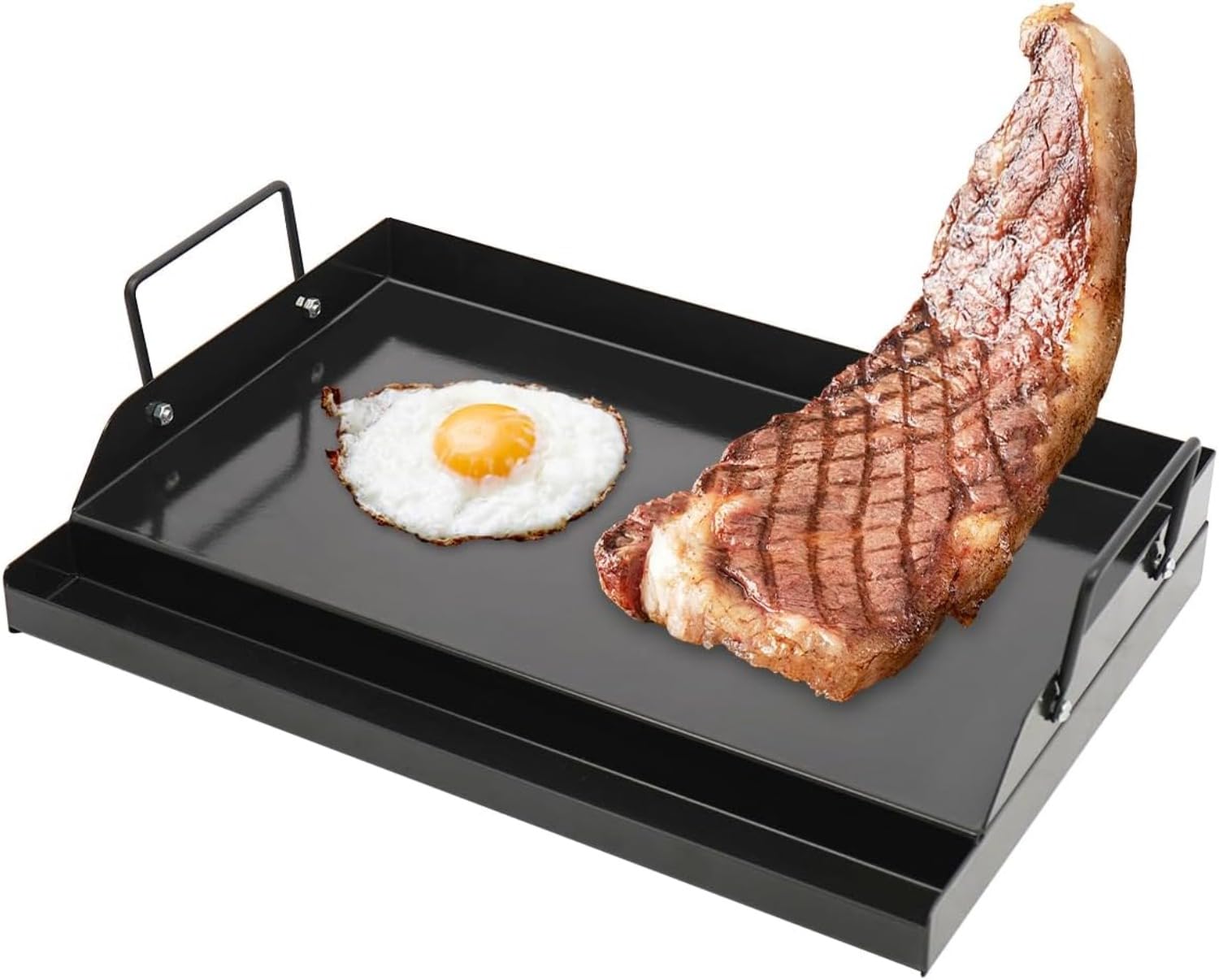 Panggangan Besi Cor Anti Lengk - Camping Cooking Flat Top ulasan dan harga