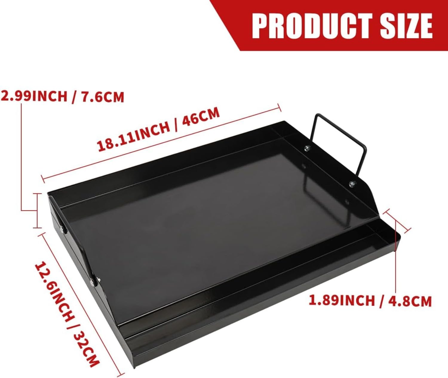 Panggangan Besi Cor Anti Lengk - Camping Cooking Flat Top ulasan dan harga