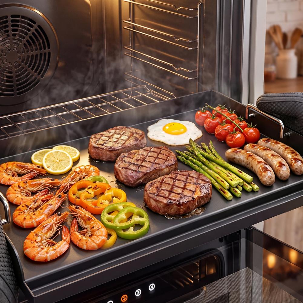 Wajan Besi Cor Anti Lengket, L - Camping Cooking Flat Top ulasan dan harga
