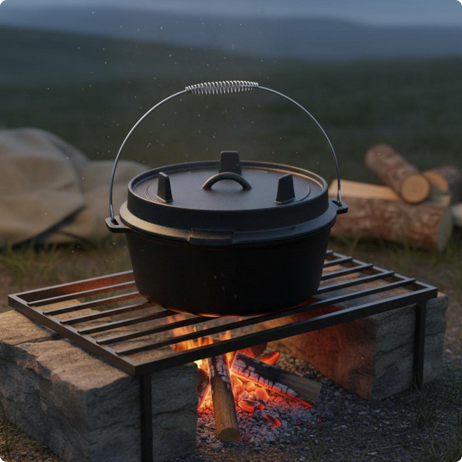 Panci Masak Besi Cor Tanpa Lap - Camp Dutch Oven Cast ulasan dan harga