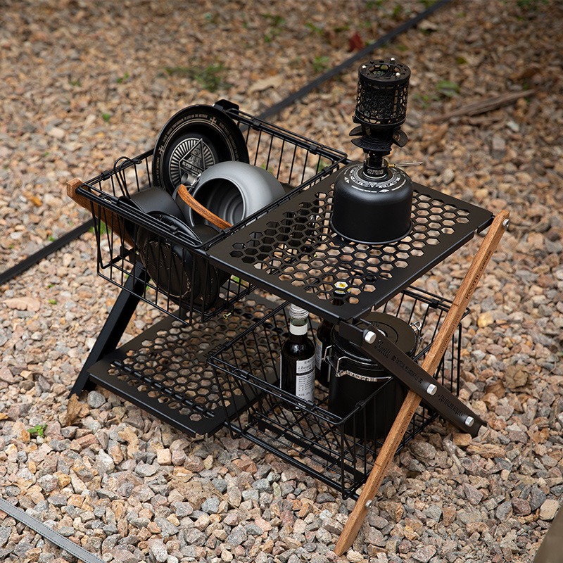 Keranjang Meja Lipat Portabel  - Camping Cooking Organizer ulasan dan harga