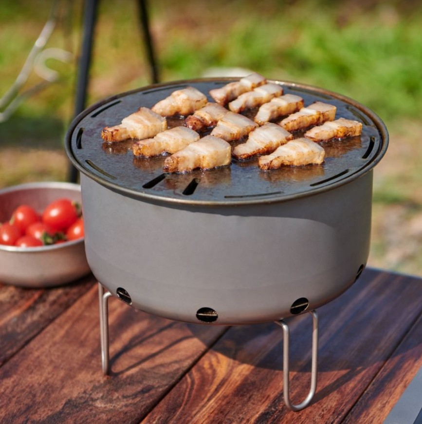 Meja Panggangan BBQ Korea Port - Camping Cooking Flat Top ulasan dan harga