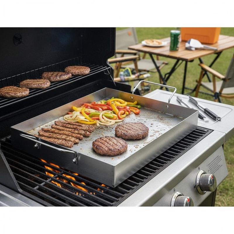 Pelat Atas Datar Persegi Panja - Camping Cooking Flat Top ulasan dan harga