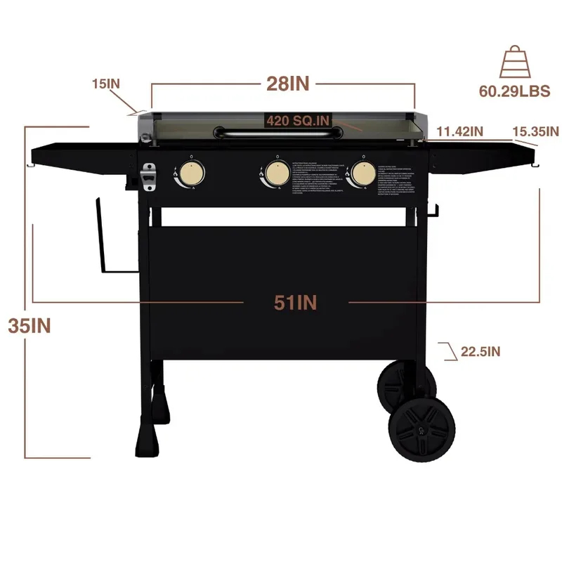 Stasiun Memasak Luar Ruangan B - Camping Cooking Flat Top ulasan dan harga