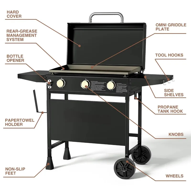 Stasiun Memasak Luar Ruangan B - Camping Cooking Flat Top ulasan dan harga